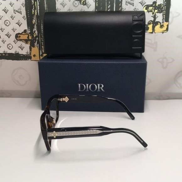 Dior Tortoise Shell Glasses CD DIAMONDO S31 - Picture 4 of 10